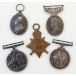 Various WWI medals, comprising a 1914-15 Star, 1914-18 Medal and Territorial Efficiency Medal