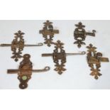 Various metalware, comprising a quantity of 17thC style locks, 18cm high, etc. (a quantity)