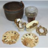 Various metalware, comprising a late 19thC/early 20thC copper vessel of circular outline with