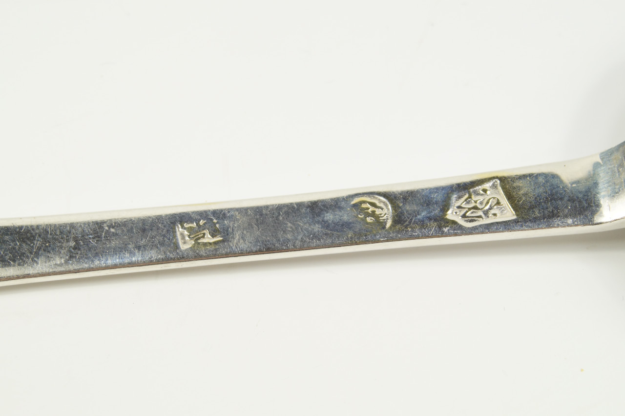 A Danish silver spoon, L Erlandsen 1928, 1.28oz. - Image 2 of 2