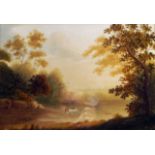 19thC British School. River landscape, watercolour, a pair, 29cm x 42cm.