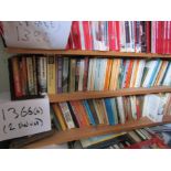A quantity of mixed literature, mainly Penguin paperbacks (2 shelves)