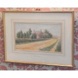 William Bartol Thomas (1877-1947). Farmhouse and track, watercolour, signed, 20cm x 35cm.