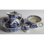 Various 20thC Mason's Patented Ironstone blue and white china, to include miniature chamber pot,