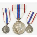 A Silver Jubilee medal, and two dress medals, (3).