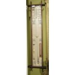 A 20thC Admiral Fitzroy's barometer, 105cm high.