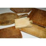 Two Robert Thompson of Kilburn 'Mouseman' bread boards, and four others (6).