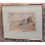 William Bartol Thomas (1877-1947). Sand Dunes, watercolour, signed, 23cm x 35cm.