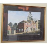 Diggle (20thC). Leasingham Manor, watercolour, signed, 37cm x 55cm.