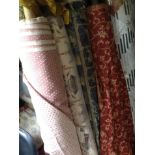 Upholstery materials, (quantity of rolls)