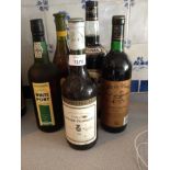 Mixed wines Inc. 1970 Chateau Lafaurie-Payraguey and a white port. (4)