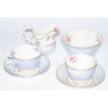 A Copeland and Spode Maritime Rose pattern part service, to include sugar bowl, 8cm high, cups,