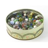 A large quantity of early to mid 20thC glass marbles.