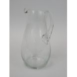 A Whitefriars type lemonade jug, with geometric decoration in the manner of Walsh Walsh, 22cm high.