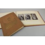 A album containing a number of studio type photographs, depicting the Passion Play at Oberammergau