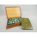 A portrait of Royalty, silver stamps of Royalty, cased stamp ingot set, London hall mark replicas