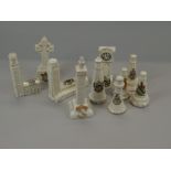 Various items of crested china, some related to Lincolnshire, to include a church crested with the