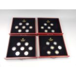 The London Mint Office CM Millionaires Gold Collection proof coin set, comprising various coins,