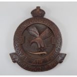 A carved hardwood plaque, for the RAF 20 Squadron, the Army Cooperation Squadron, decorated with