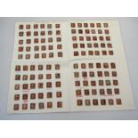 Various Victorian stamps, reconstituted sheet to include thin paper, KA, KB, very blue PPR,