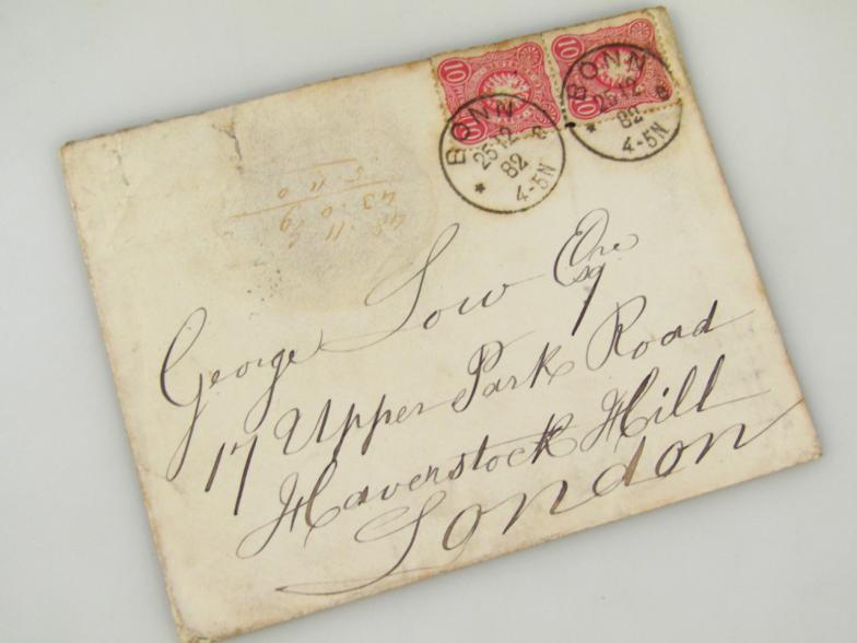 An 18thC German State Units Edinburgh letter, with black wax seal, dated 1775, probably the 8th June - Image 4 of 4