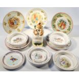 Various Wedgwood and other Beatrix Potter pottery, to include transfer printed breakfast bowls,