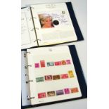 An album of various stamps, birthday covers, etc, to include The Royal Family, various areas, Golden