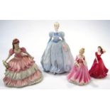 Various figures, to include Coalport, Lily figurine of the year, 1993, 23cm high, printed marks