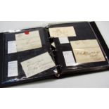Various United Kingdom postmark envelopes, etc, to include 1818 Bishop mark solicitors letter to