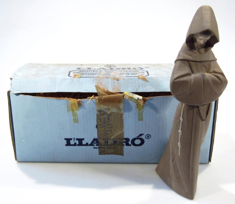 A Lladro Monje figure, no. 2060, matt, marks beneath, 33cm high. (boxed) - Image 4 of 4