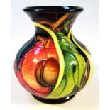 A modern Moorcroft Queen's Choice pattern vase, printed and impressed marks beneath, 10cm high. (