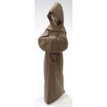 A Lladro Monje figure, no. 2060, matt, marks beneath, 33cm high. (boxed)