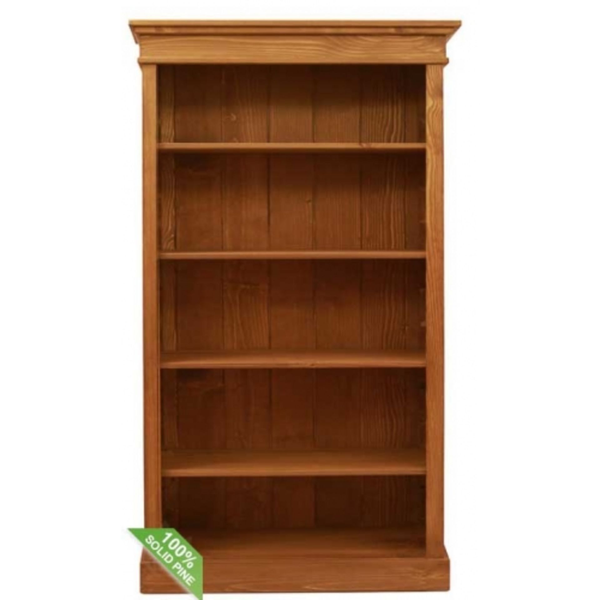 V Grade A Victoria Pine Large Bookcase With Fully Adjustable Internal Shelves (180 x 97 x 30 Cms