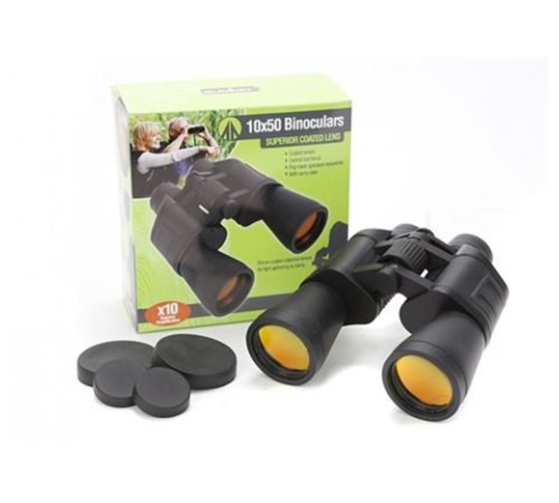 V Grade A Pair 10/50 Superior Coated Lens Binoculars X  2  Bid price to be multiplied by Two