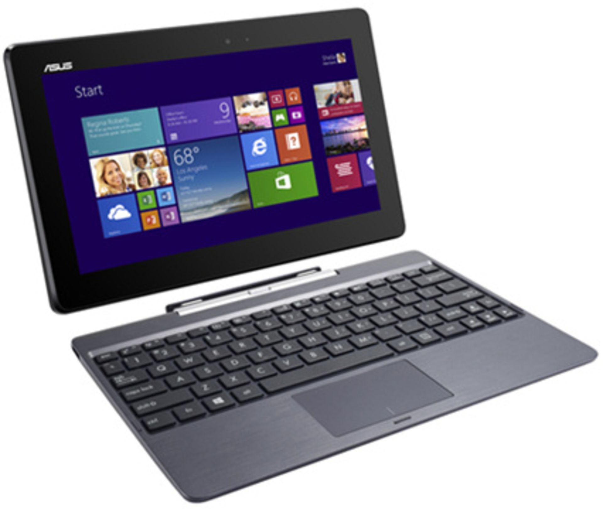 V Grade A Asus T100T 10.1 inch Laptop With Detachable Keyboard - Windows 8.1/Intel/32Gb/2Gb On Board