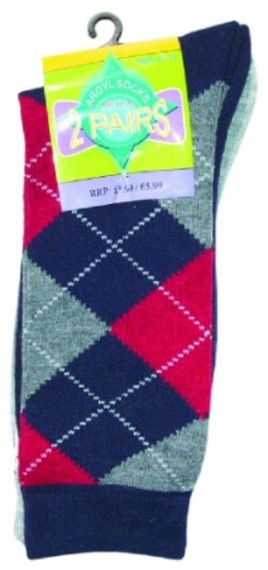 V Brand New 12 Pairs Of Argyl Socks