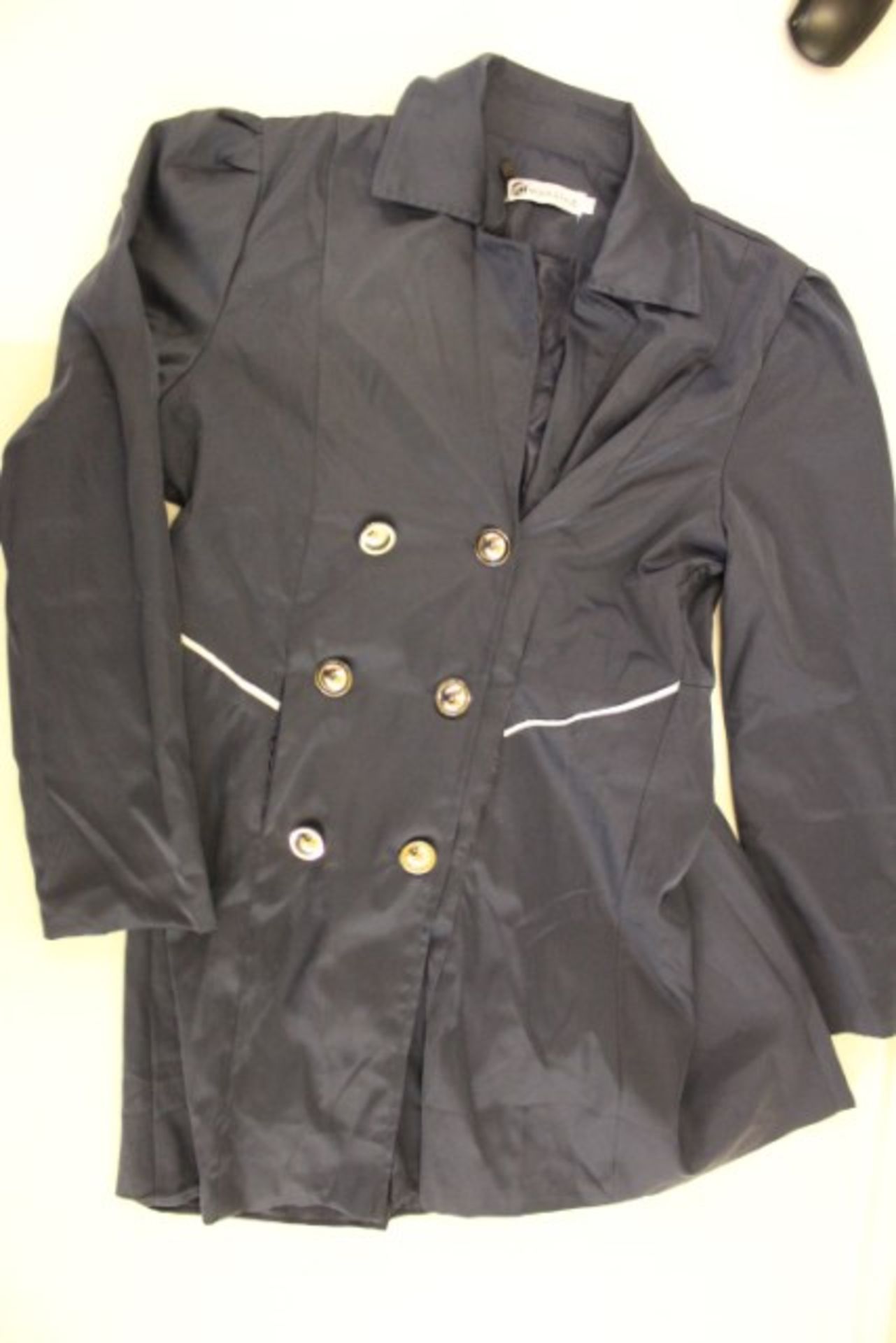 V Brand New Mofa Style JACKET  Ladies Waisted Style, Gilt Buttons Navy Size XXL