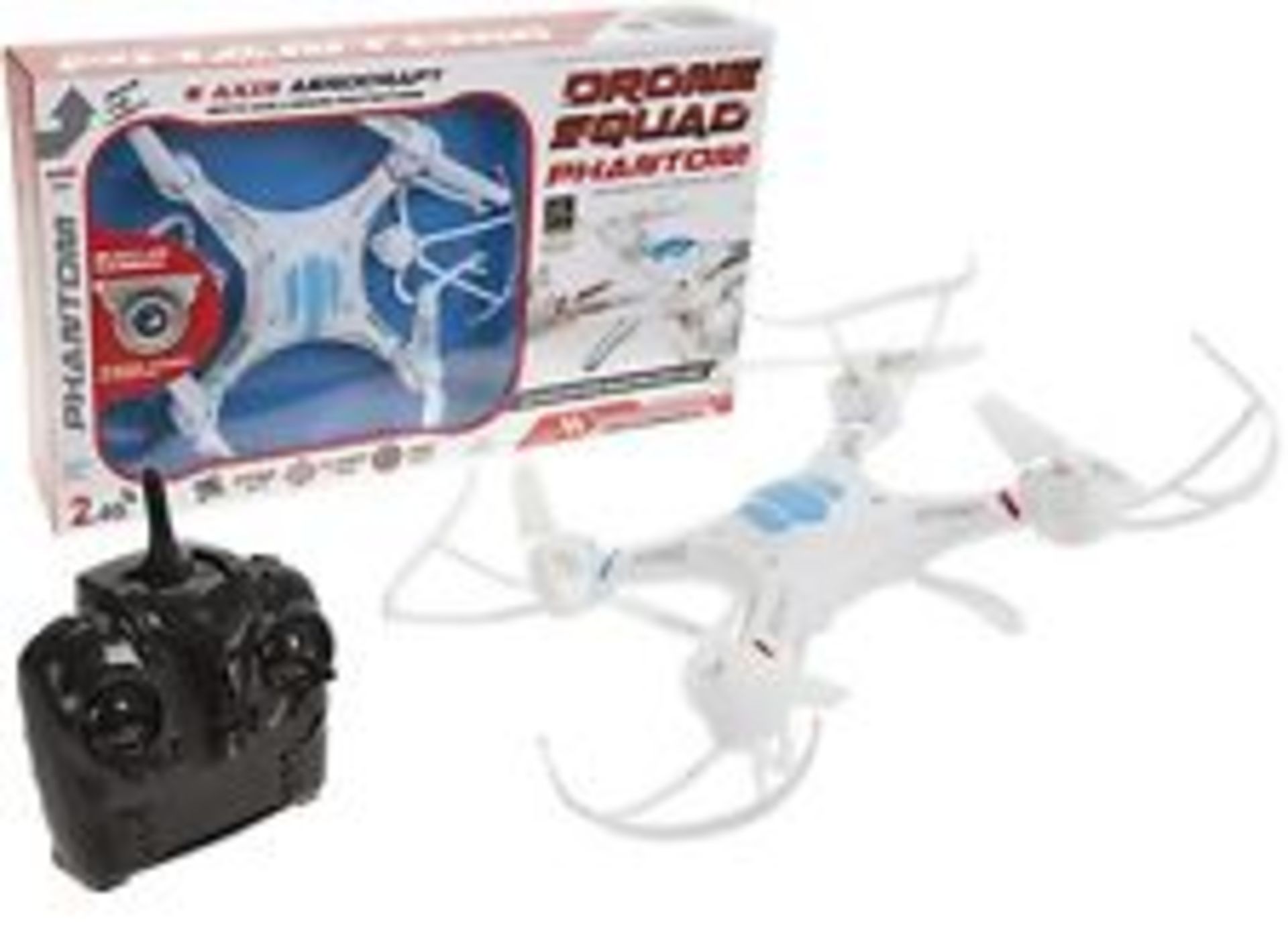 V *TRADE QTY* Brand New Drone Squad Phantom Quadcopter Flight Comprehensive With 360 Degree Rotation