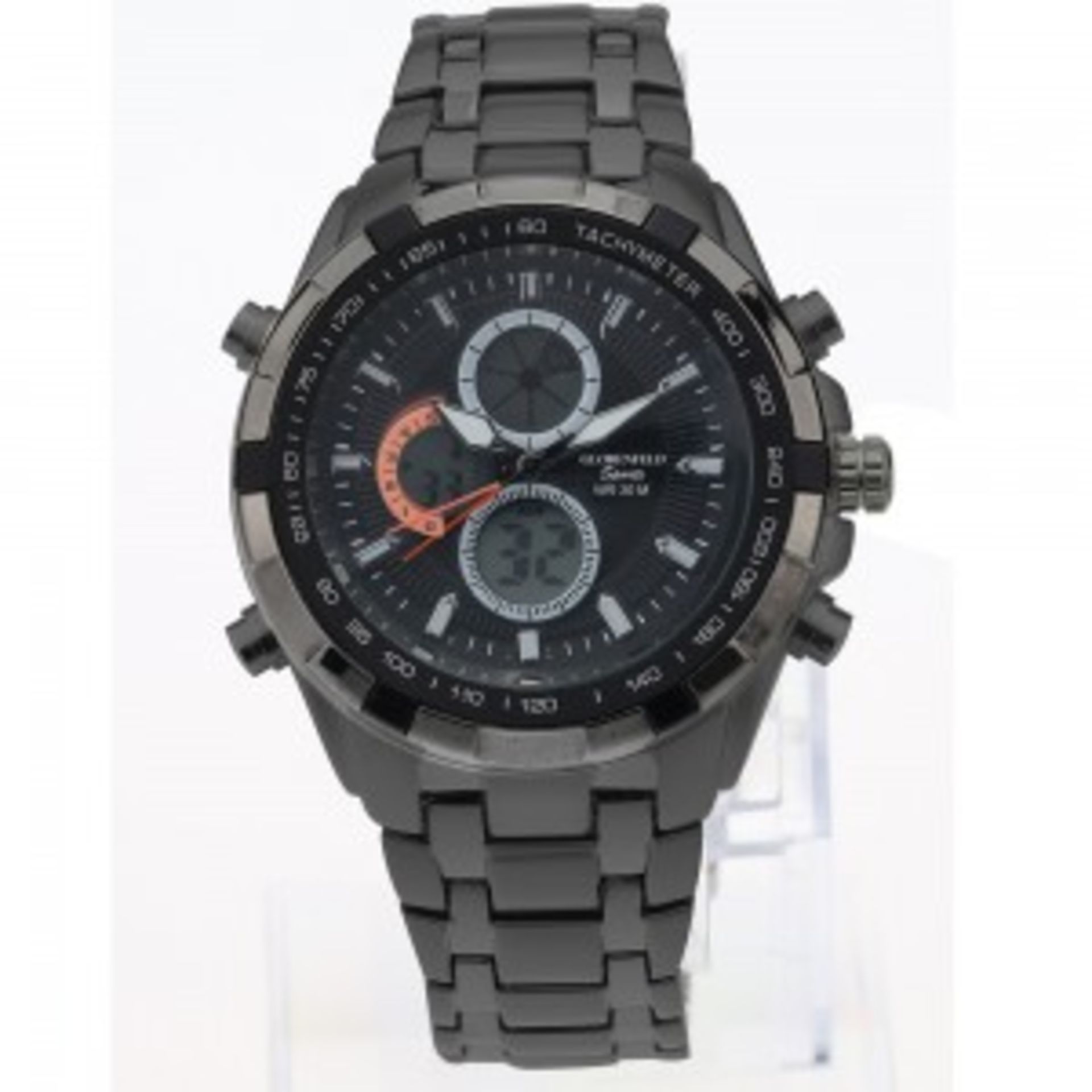 V Brand New Gents Globenfeld Black Sports Watch RRP 440.00 With Box - Warranty - Papers Etc