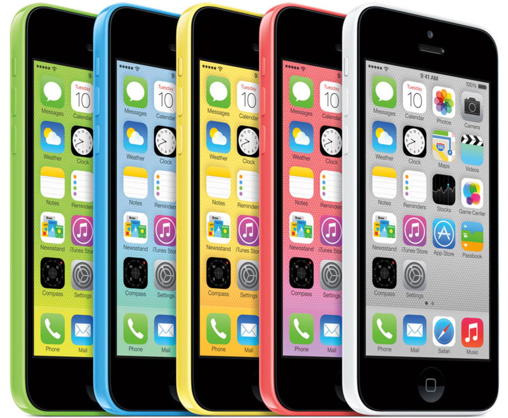 V Grade A/B Apple Iphone 5C 16GB Various Colours - No Box