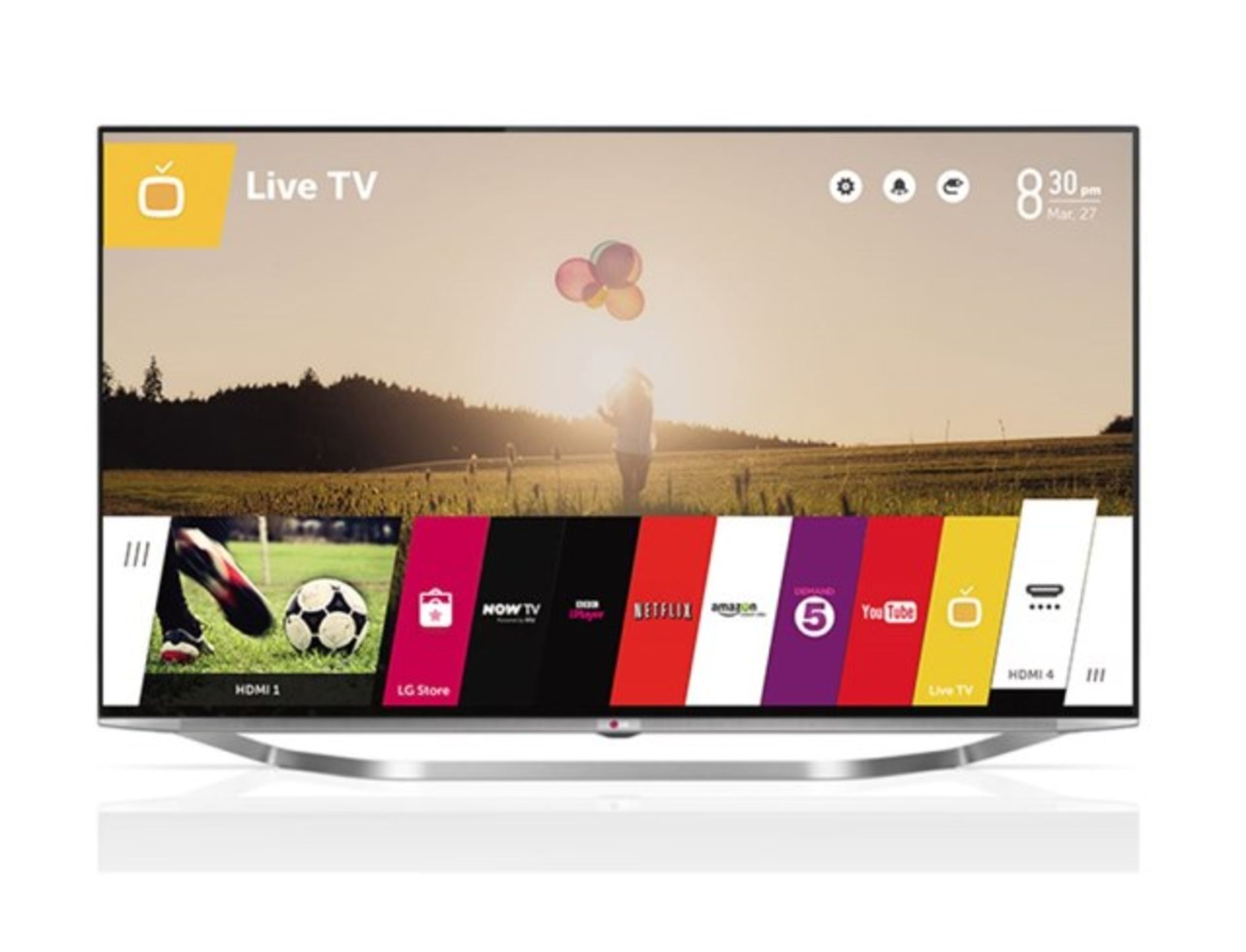 V Grade A 55UB950V LG 55" Widescreen UHD 4K LED LCD 3D Smart Metallic Design TV With WebOS -