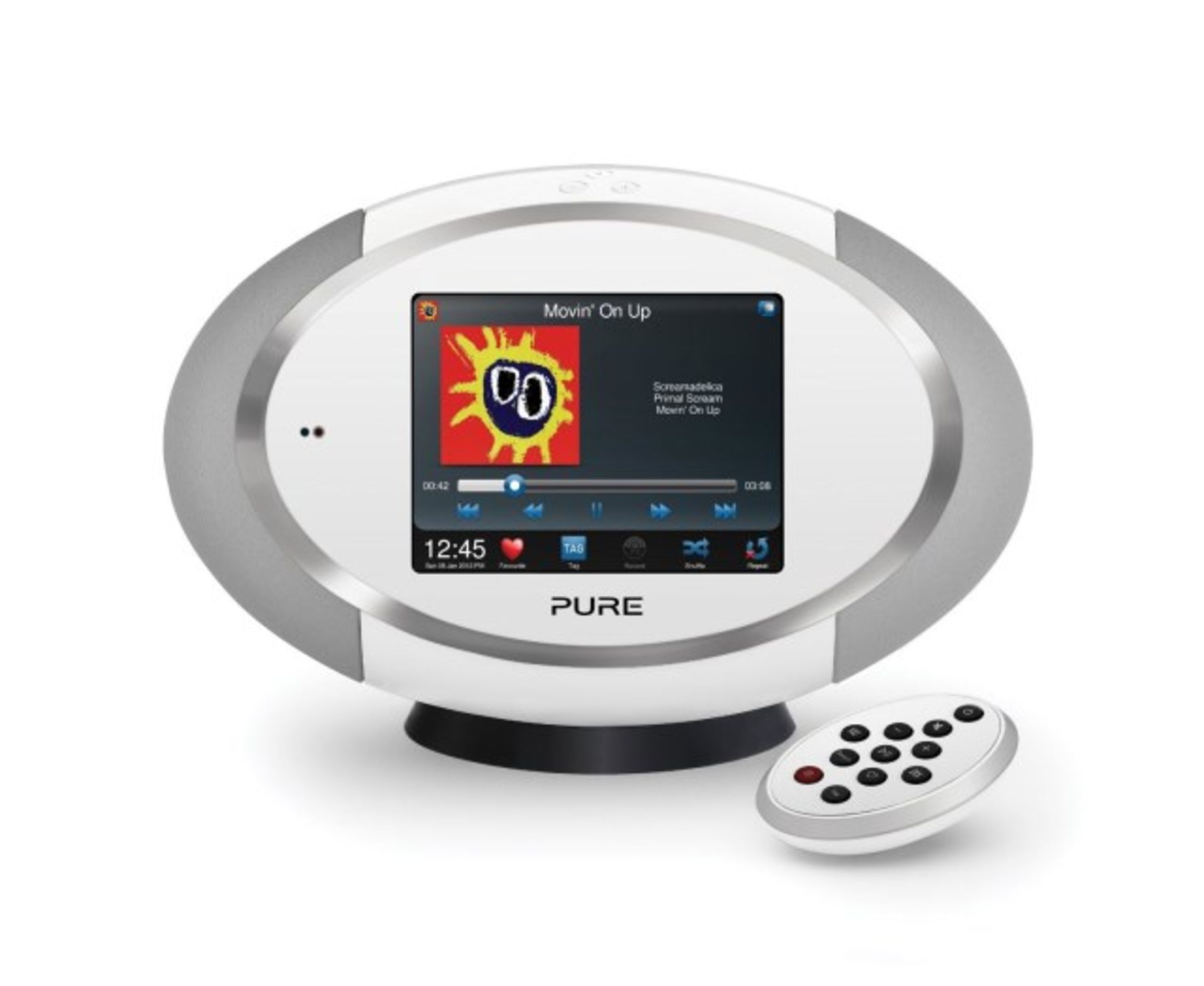 V Brand New Pure Sensia 200D Portable Wireless Music & DAB Radio System With Colour Touchscreen