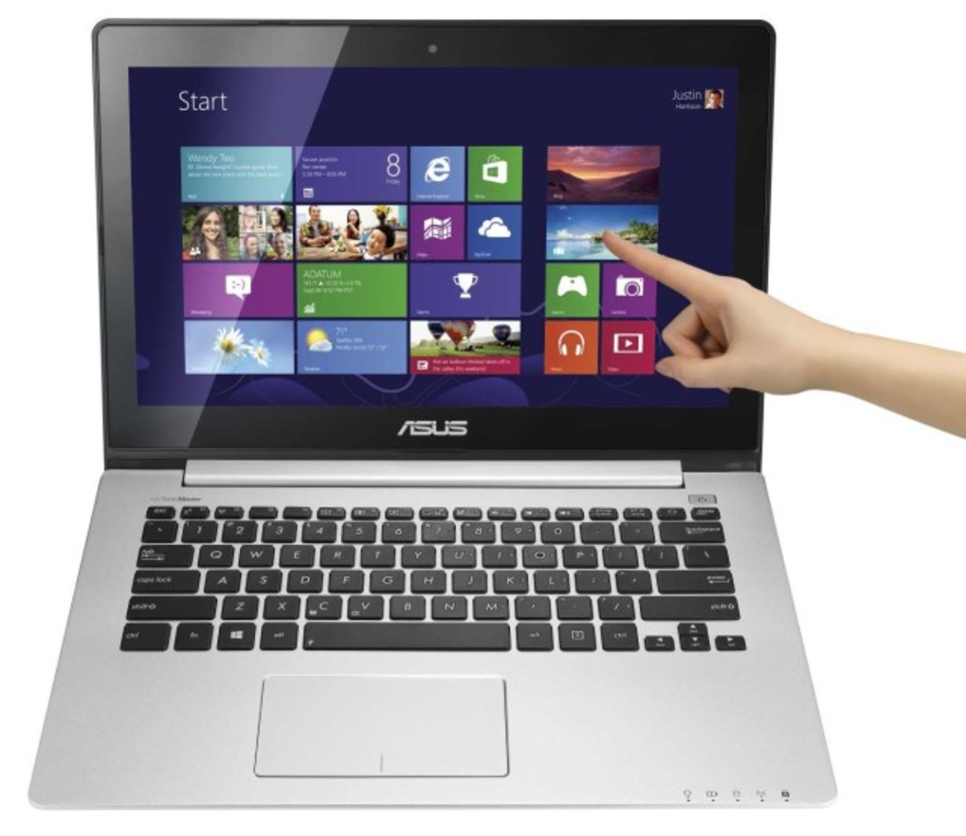 V Grade A Asus Black A451L, 500Gb HDD8G SATA, Windows 8, USB 3, 4Gb On Board + 2Gb, Generic box