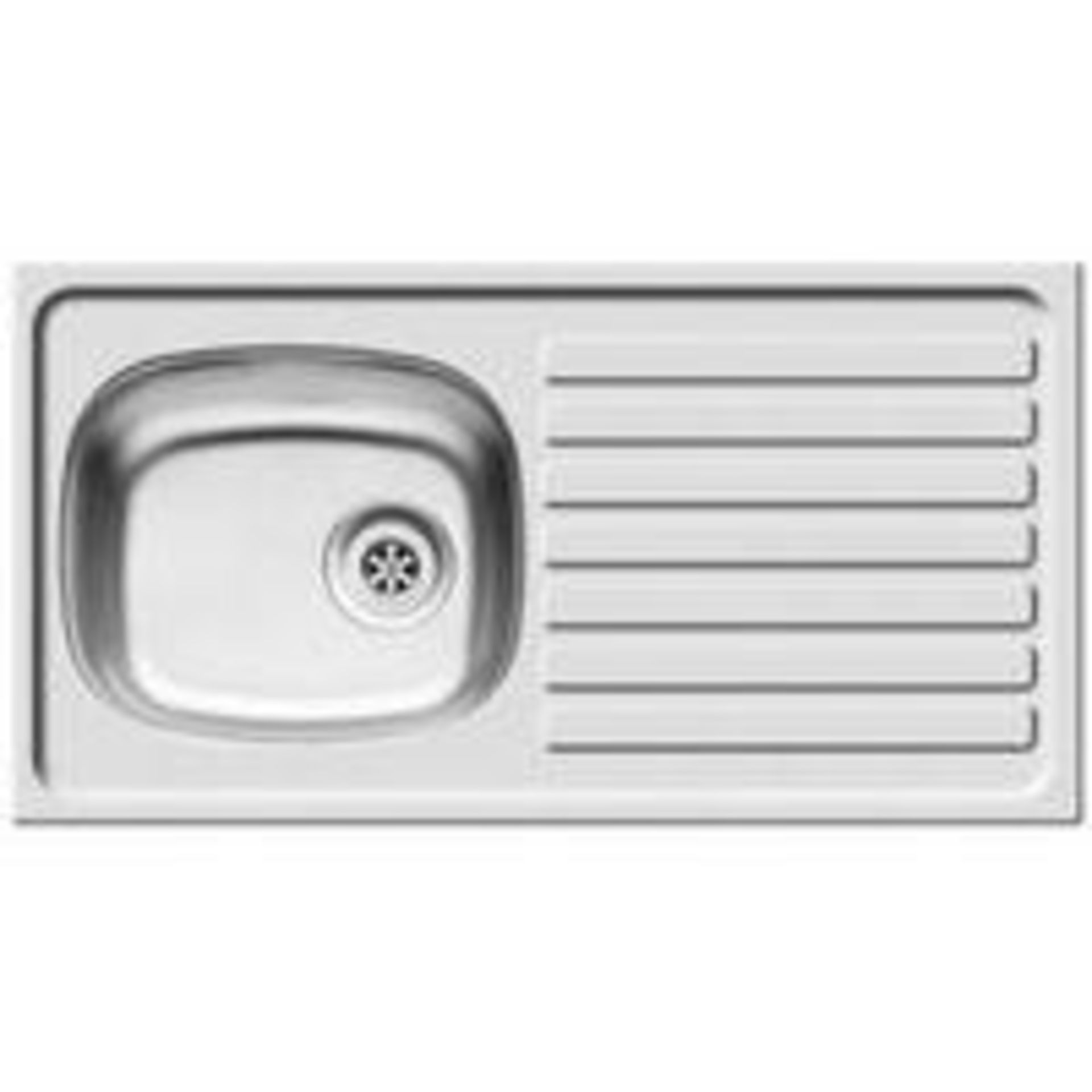 V Brand New Pyramis Kitchen Sink Stainless Steel 1 Bowl 940 x 160mm RRP £39.99 - Image 3 of 3
