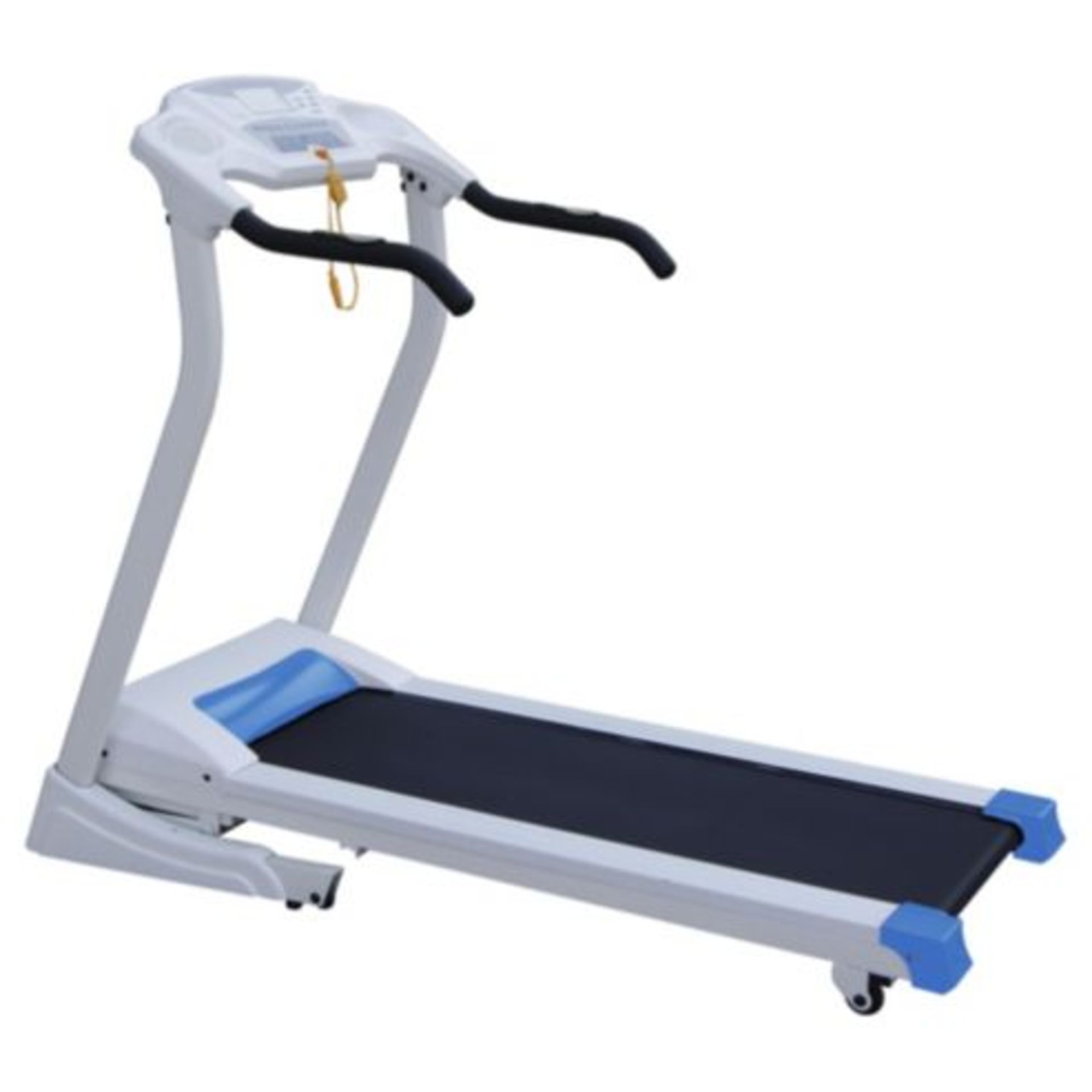 V Brand New Motorised Treadmill with 1.5hp Motor - Shock Absorbing Deck - LCD Monitor Displaying