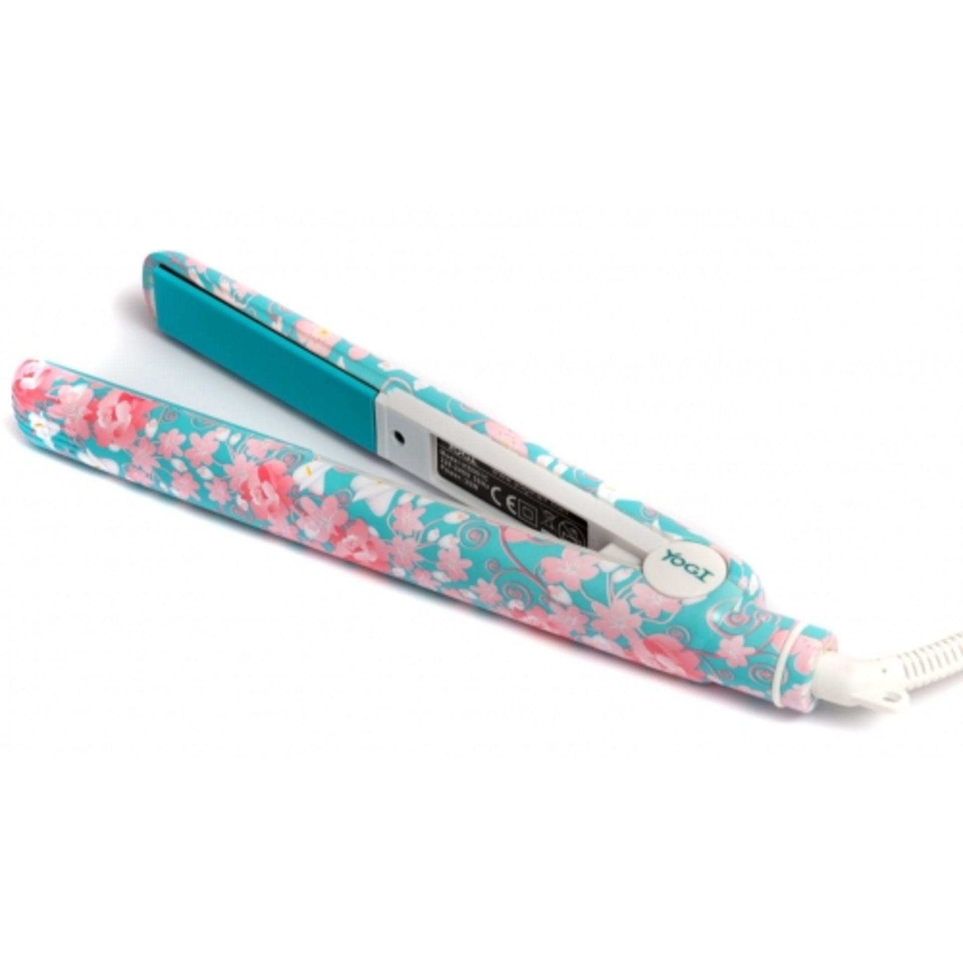 V Brand New Yogi Hair Straighteners - Aqua Flower Garden RRP £89.00 (Yogi) X 2 Bid price to be