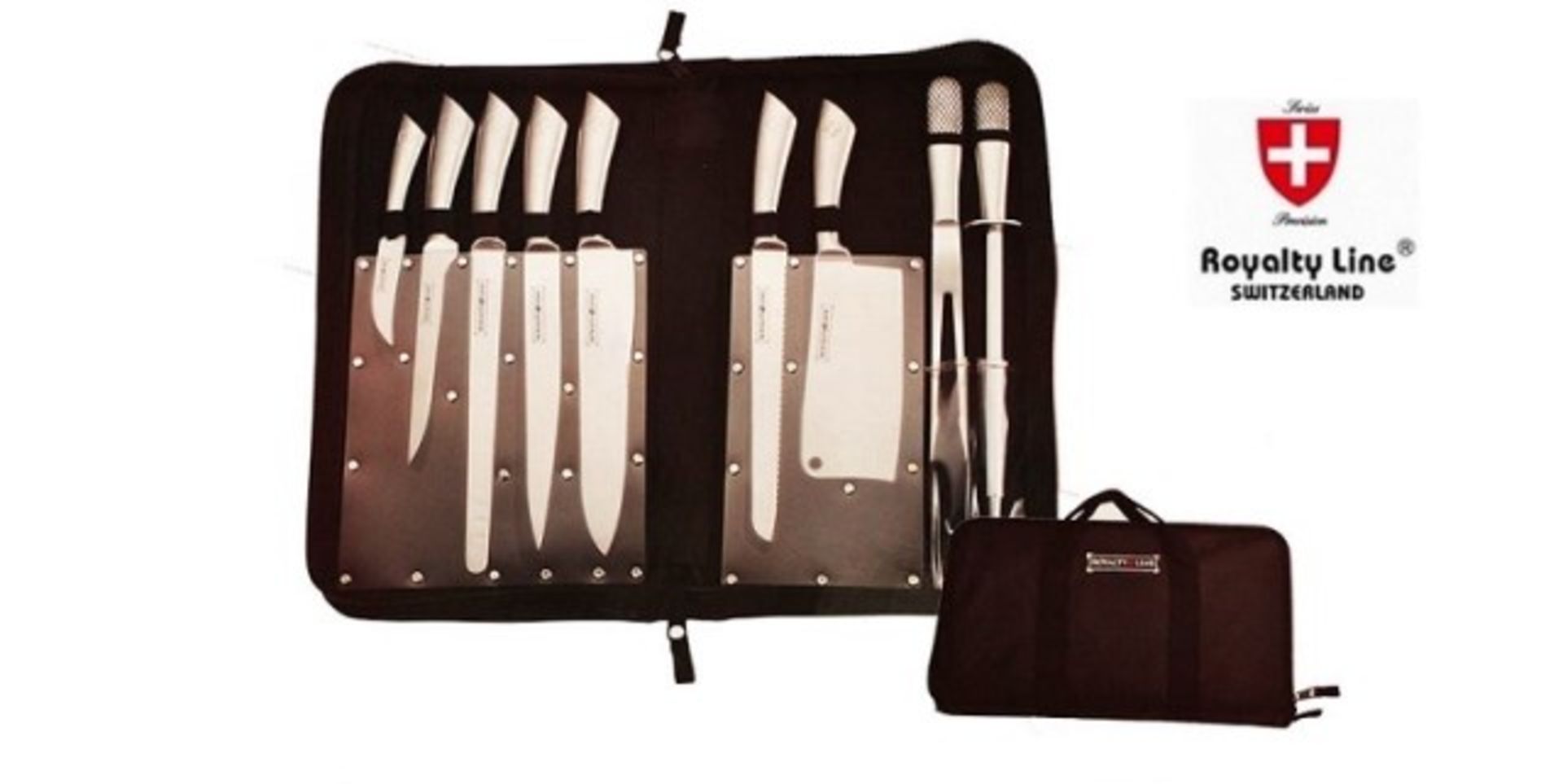 V Brand New 10pce Professional stainless steel (Chef) Knife Set In Carry Case RRP 149 Euro including