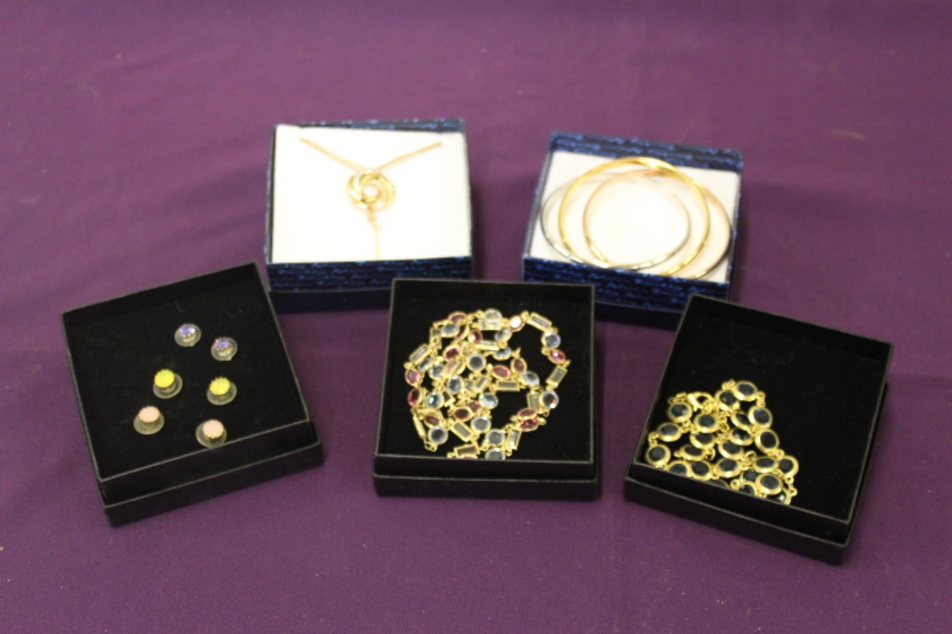 Boxed Necklace/Earrings & Bracelet By Adrian Buckley and Suzanne Bjontegard