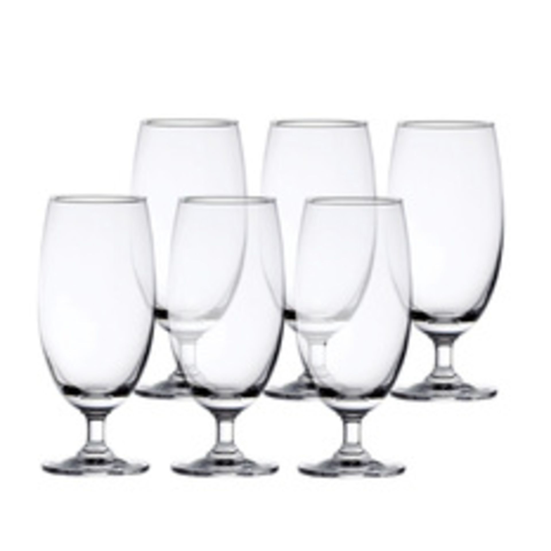 V Brand New 6 Piece Bistro Beer Glass 400 ml X 4 Bid price to be multiplied by Four