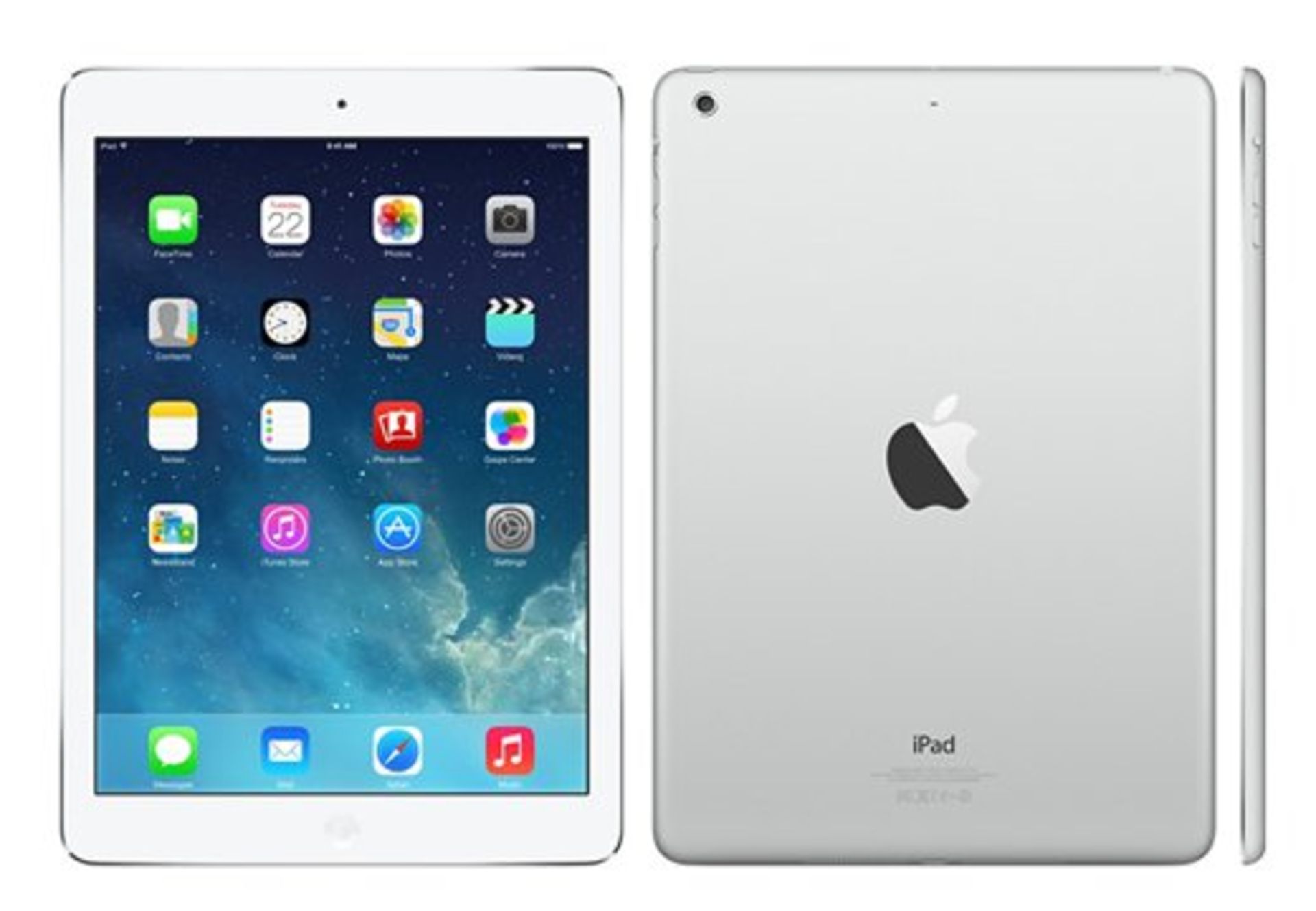V Grade A Apple iPad Air - Wi-Fi - 64 GB - Silver - 9.7